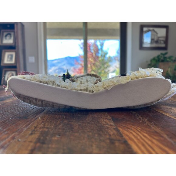 Vintage Quilted Whimsical Angel Cluster Door Stop Decor Christmas Religious - Picture 7 of 10